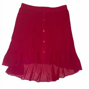 BCBGeneration Accordion Pleat Chiffon A-line Skirt